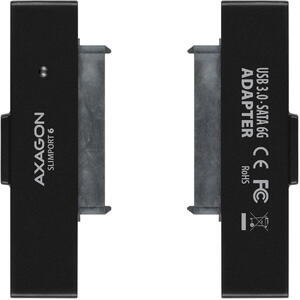 AXAGON Rack Extern ADSA-1S6, USB 3.0,  SATA 6G UASP, HDD Adaptor Extern, 2.5", Negru Resigilat/Reparat