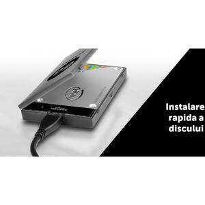 AXAGON Rack Extern ADSA-1S6, USB 3.0,  SATA 6G UASP, HDD Adaptor Extern, 2.5", Negru Resigilat/Reparat