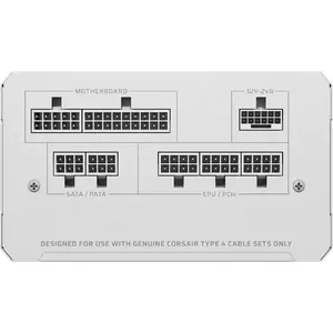 Sursa Corsair RM850e (2025), 850W, ATX 3.1, PCIe 5.1, 80 PLUS GOLD, Full Modulara, Low-Noise, Alb