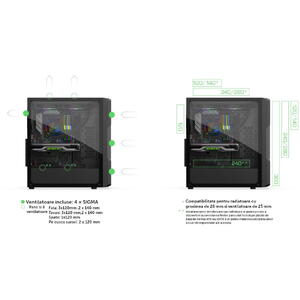 Carcasa SILENTIUM PC Regnum RG6V TG Resigilat/Reparat