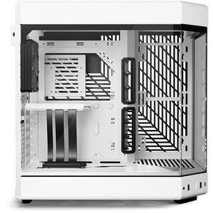 Carcasa HYTE Y60, Premium ATX, 3 elemente sticla securizata, dual-chamber, riser PCIe inclus, Alb total Resigilat/Reparat