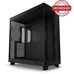 Carcasa NZXT H6 Flow, Compact Dual-chamber, MiddleTower, Negru Resigilat/Reparat