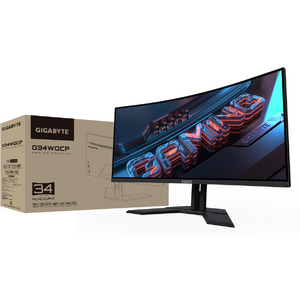 Monitor GIGABYTE G34WQCP, 34", VA, UHD, 3440 x 1440, 180Hz , HDMI, Display Port, Curbat, Boxe, 1ms, Negru Resigilat/Reparat