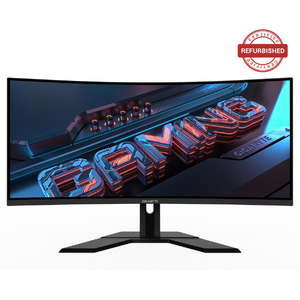 Monitor GIGABYTE G34WQCP, 34", VA, UHD, 3440 x 1440, 180Hz , HDMI, Display Port, Curbat, Boxe, 1ms, Negru Resigilat/Reparat