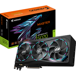GIGABYTE AORUS GeForce RTX 5070 MASTER 12G, 192 bit, GDDR7, Negru