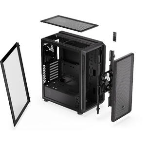 Carcasa ENDORFY Arx 500 ARGB, MiddleTower, ATX, Negru