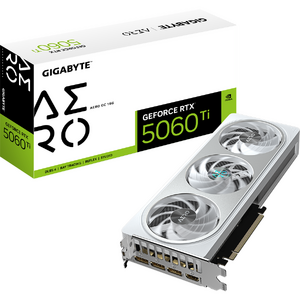 GIGABYTE GeForce RTX 5060 Ti AERO OC 16G, 128 bit, GDDR7, Alb