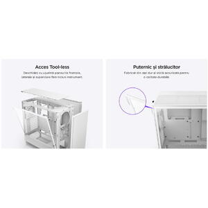 Carcasa NZXT H5 Flow (2024), Mid-Tower, ATX, Negru Resigila/Reparat