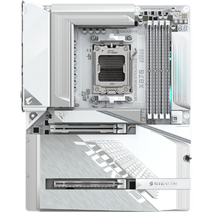 Placa de baza GIGABYTE X870 AORUS STEALTH ICE, AM5, DDR5, BT, Wi-Fi, ATX, Alb