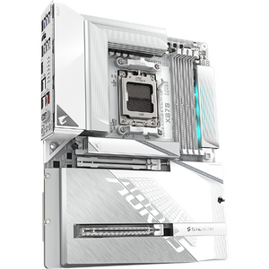 Placa de baza GIGABYTE X870 AORUS STEALTH ICE, AM5, DDR5, BT, Wi-Fi, ATX, Alb