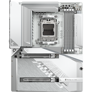 Placa de baza GIGABYTE B850 AORUS STEALTH ICE, AM5, BT, Wi-Fi, ATX, Alb