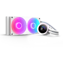 Kraken Plus 240 RGB, 240mm, pompa cu ecran LCD, Alb