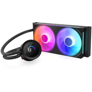 Cooler NZXT Kraken Plus 240 RGB, 240mm, pompa cu ecran LCD, Negru