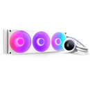 Kraken Plus 360 RGB, 360mm, pompa cu ecran LCD, Alb
