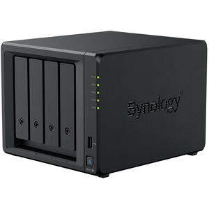Synology DiskStation DS425+, 4-Bay, Intel Celeron J4125 2.7GHz Turbo, 2GB DDR4, SATA & M.2 NVMe, 1x1GbE + 1x2.5GbE, USB 3.2, max 108TB, RAID, Negru
