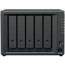 DiskStation DS1525+, 5-Bay, AMD Ryzen V1500B 2.2GHz, 8GB DDR4 ECC, max 32GB, SATA & M.2 NVMe, 2x2.5GbE, USB 3.2, PCIe, max 108TB, RAID, Hot Swap, Negru