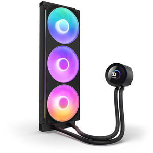 Cooler NZXT Kraken Plus 360 RGB, 360mm, pompa cu ecran LCD, Negru