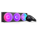 Kraken Plus 360 RGB, 360mm, pompa cu ecran LCD, Negru