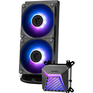 Cooler MSI MAG CORELIQUID A15 240, Racire cu lichid, AIO 240mm, RGB, Intel/ AMD, Negru