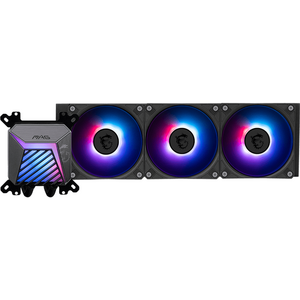 Cooler MSI MAG CORELIQUID A15 360, Racire cu lichid, AIO 360mm, RGB, Intel/ AMD, Negru