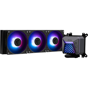 Cooler MSI MAG CORELIQUID A15 360, Racire cu lichid, AIO 360mm, RGB, Intel/ AMD, Negru