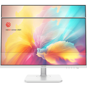 Monitor MSI Modern MD2412PW, IPS, 23.8 inch, Full HD, 1920 x 1080, HDMI, Boxe, Pivot, 100 Hz, 4 ms, Alb