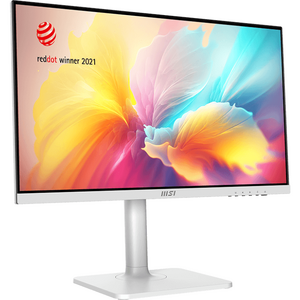 Monitor MSI Modern MD2412PW, IPS, 23.8 inch, Full HD, 1920 x 1080, HDMI, Boxe, Pivot, 100 Hz, 4 ms, Alb