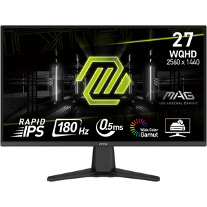 Monitor MSI MAG 275QF, IPS, 27 inch, WQHD, 2560 x 1440, HDMI, Displayport, 180 Hz, 0.5 ms, Negru