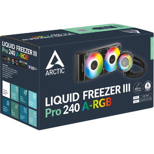 Cooler ARCTIC Liquid Freezer III Pro 240 A-RGB, Racire cu lichid, AIO 240mm, Intel/ AMD, Negru