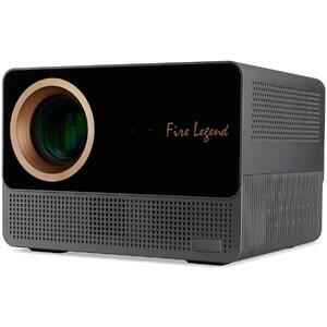 Acer Videoproiector AOPEN QF18s, LCD, Full HD, 4K suportat, 800 ANSI lumeni, HDMI, Wireless, 16:9, Boxe integrate 2 x 5W, Negru/Gri