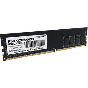 Memorie Notebook PATRIOT Memorie UDIMM Signature Line, DDR4 Non-ECC, 16GB, 2666MHz, C19, 1.2V, PC4-21300, Negru