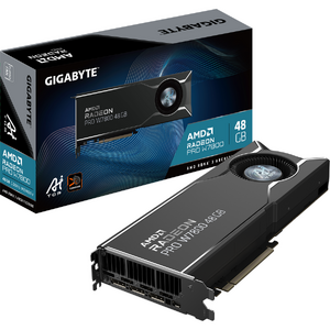 Placa video GIGABYTE Radeon PRO W7800 AI TOP 48G, GDDR6 ECC, 384 bit, Negru