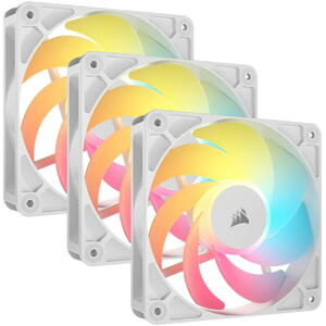 Ventilator Corsair RS Series RS120 Reverse ARGB, 3x 120mm, Alb