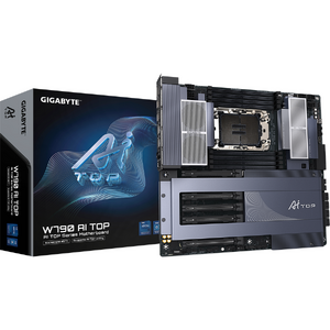 Placa de baza GIGABYTE W790 AI TOP, LGA4677, DDR5, Wi-Fi, BT, E-ATX, Negru/Albastru