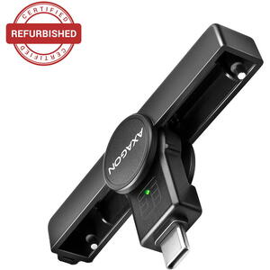 AXAGON Cititor electronic carti de identitate Smart Card PocketReader CRE-SMPC, USB-C Resigilat/Reparat