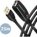 AXAGON USB prelungitor Negru 7.5m ADR-207 USB 2.0 A-M -> A-F