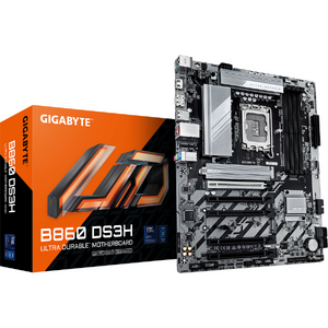 Placa de baza GIGABYTE B860 DS3H, LGA1851, DDR5, ATX, Negru/Alb