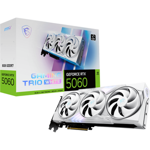 Placa video MSI GeForce RTX 5060 8G GAMING TRIO OC, 8 GB, GDDR7, 128 bit, Alb