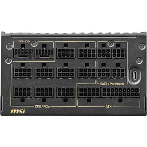 Sursa MSI MEG Ai1600T PCIE5, 1600 W, ATX, 80+ Gold, PCIe 5.1, Full Modulara, Negru