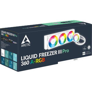 Cooler ARCTIC Liquid Freezer III Pro 360 A-RGB, Racire cu lichid, AIO 360mm, Intel/ AMD, Alb Resigilat