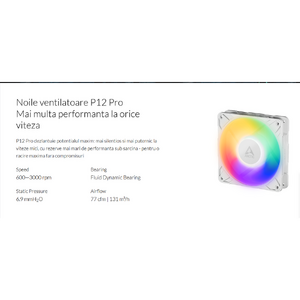 Cooler ARCTIC Liquid Freezer III Pro 360 A-RGB, Racire cu lichid, AIO 360mm, Intel/ AMD, Alb Resigilat