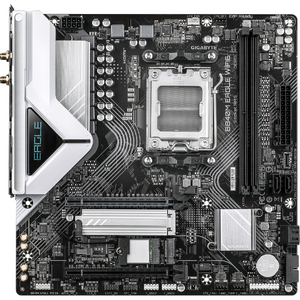 Placa de baza GIGABYTE B840M EAGLE WIFI6, AM5, DDR5, BT, mATX, Negru/Alb