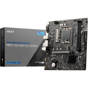 Placa de baza MSI PRO H610M-G, Socket LGA1700, DDR5, mATX, Negru