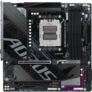 Placa de baza GIGABYTE B840M AORUS ELITE WIFI6E, AM5, DDR5, BT, mATX, Negru