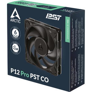 Ventilator ARCTIC P12 Pro PST CO, 120 mm PWM, 600 - 3000 rpm, Negru