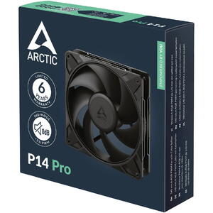 Ventilator ARCTIC P14 Pro, 140 mm PWM, 400 - 2500 rpm, Negru