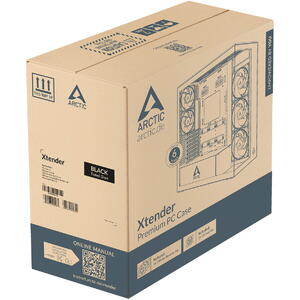 Carcasa ARCTIC Xtender, MiddleTower, E-ATX, Negru