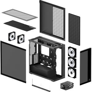Carcasa ARCTIC Xtender, MiddleTower, E-ATX, Negru