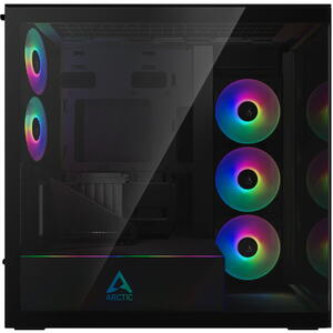 Carcasa ARCTIC Xtender VG Mirror, MiddleTower, E-ATX, riser PCIe inclus, Negru