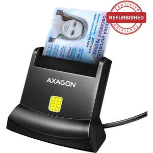 AXAGON Cititor electronic carti de identitate Smart Card StandReader CRE-SM4N, USB 2.0 Resigilat